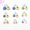 Color oro 18K retención de color gota de aceite florero soporte para joyas DIY accesorios de joyería collar hecho a mano pulsera soporte para flores gota de pegamento soporte para flores accesorios