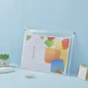 Bolsa Transparente Deslustrada con Cierre, Bolsa Impermeable de PVC para Documentos, Bolsa con Cierre para Billetes, Bolsa de Almacenamiento de Datos, Especial para Exámenes de Estudiantes