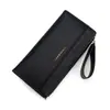 Billetera Larga Simple de Moda para Mujer con Extractor de Tarjetas Bifold Cierre Monedero para Monedas Portatarjetas Billetera billetera