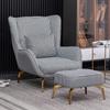 Poltrona Individual Moderna Simples Luxo Leve Cadeira Tigre Apartamento Pequeno Arte Preguiçoso Lazer Cadeira Caracol Sala de Estar Estilo Americano