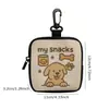 Saco Transparente para Petiscos de Cachorro DIY Transfronteiriço Conjunto de Treinamento para Pets com Gancho Bolsa de Treinamento para Cachorro Padrão Personalizado