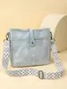 Bolso tote transfronterizo nuevo, bolso de mujer de gran capacidad, diseño de nicho moderno, bolso de hombro retro de PU para mujer estilo europeo y americano