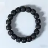 Ornamentos de Mão Masculinos e Femininos com Padrão Esculpido de Ébano e Sândalo Roxo Pulseiras e Braceletes Estilo Antigo de Contas de Buda Venda por Atacado de Fabricantes