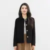 Abrigo Corto de Lana Doble Cara para Mujer, Nueva Tendencia Otoño e Invierno 2026, Elegante Abrigo de Lana para Mujeres Petites