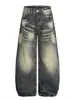 Jeans largos personalizados con letras para hombre, estilo Hong Kong, modernos, verano 2026, hip-hop, moda ins de alta calle, geniales