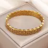 Pulseira de Aço Inoxidável Estilo Étnico com Padrão Vazado, Fecho, Nova Estilo Transfronteiriço, Galvanoplastia a Vácuo Ouro 18K, Atacado
