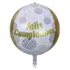 Nuevo Globo 4D de 22 Pulgadas Tridimensional de Cumpleaños Papel de Aluminio Película de Aluminio Artículos de Decoración para Fiesta de Cumpleaños Boda Venta al por Mayor Transfronteriza