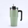 Vaso de vacío de acero inoxidable 304 con asa para coche, portátil, de gran capacidad, para helado de paja, para uso transfronterizo americano