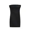 Vestido ajustado mini de tubo de un hombro descubierto con sentido del diseño para mujer, moda sexy de chica caliente de verano 2026, corto