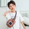 Bolsa de Pecho Creativa con Forma de Cámara para Niños y Niñas, Linda Bolsa Cruzada para Bebé con Luz, Nueva Bolsa Ligera de Cáscara Dura para Niños