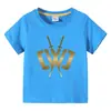 Estilo Coreano 2023 Roupa Infantil Roupa de Verão Infantil Chad Wild Clay Bebê Menino Manga Curta Fina Camiseta Top Moderno