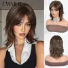 Peluca de Cola de Lobo de Alta Calidad Estilo Japonés para Cosplay Cobertura Completa de Cabeza Unisex Moderna Mullet Corto Pelucas de Cabello Sintético