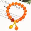 Pulsera de ágata natural Ojo de Gato color rosa blanco pulsera de cuentas ojo de gato pulsera de cristal suministro al por mayor