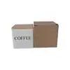 Estilo Europeo y Americano Ins Cubierta de Bambú Caja de Hierro Metálico Dulces Café Té Lata de Hojalata Caja de Almacenamiento Caja de Almacenamiento Simple Creativa
