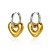 Aretes con Diseño de Nicho y Acabado de Alta Gama, Nuevo Modelo 2025, Aretes de Botón con Forma de Corazón con Diseño de Corazón, Aretes de Acero Inoxidable