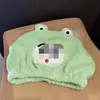 Gorro de baño y secado de pelo para adultos con temática de dibujos animados, absorbente, grueso, secado rápido, toalla de pelo, toalla de pelo de vellón de coral, gorro de baño, turbante para la cabeza