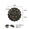 Acessórios para malas vintage no atacado Fivela de superfície de flor e pássaro de chapa de ferro antiga Fivela de fecho Fivelas de artesanato Fivela de caixa de presente Ferragens decorativas