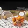 Cajas de Plástico Transparente Desechables Bops Caja para Alimentos Caja para Repostería con Forma de Cabeza de Gato Caja Redonda Caja Pequeña para Pasteles Caja de Ampolla