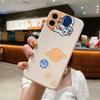 Funda de Astronauta Estrella para Apple 17 Pro iPhone 16 Pro Max Creativa 15 de Nicho 14 Suave 13