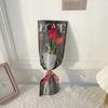 Empaque de flor de jabón tulipán individual Día de la Madre Día del Maestro bolsa de ramo de regalo Qixi temporada de graduación día regalo