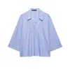 Conjunto de Ropa de Verano para Mujer Estilo Europeo y Americano 2026 con Camisa y Pantalones con Ribete de Color Contrastante 26284