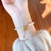 Colgante de la Fortuna Colgante Pulsera de Perlas Naturales Imitación para Mujeres para Atraer Riqueza y Fortuna Pulsera de Melocotón Pulsera Regalo Elegante