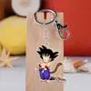 Versión Q del anime Dragon Ball llavero colgante de acrílico Rey Mono torankus colgante de bolsa de arroz de mono