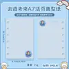 Libro de Pegatinas para Páginas Interiores A7 Más Vendido en Japón Dibujos Animados Brillante Papel de Liberación Doble Cara Papelería de Bloc de Notas Núcleo de Reemplazo de Hojas Sueltas de Seis Agujeros