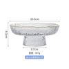 Creative High Foot Glass Fruit Plate Ice Dew Crystal Tray Household Hammer Dry Fruit Plate Candy Snack Fruit Basket Atacado