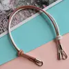 Cordón Trenzado de PU de Color Contrastante para Teléfono Móvil Cuerda Redonda Elegante Correa de Mano Corta Telescópica Ajustable de Doble Capa Funda Universal para Teléfono Móvil