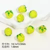 Contas Soltas de Vidro para Frutas Maçã Morango Furo Reto Contas Acessórios para Joias DIY Pulseira Colar Material para Miçangas Artesanais