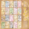 Livro de Adesivos Cortados Yuxian Duo Sonho Doce Estilo Vintage Japonês Material para Diário Cartão Traseiro de Celular DIY Colagem