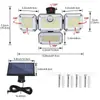 Luz de Pared Solar Impermeable para Exteriores con Inducción de Cuerpo Humano, 333LED, Luz de Calle para Paisajismo de Jardín y Villa, Luz de Garaje, Luz de Emergencia