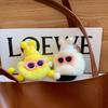 Pequeño Genio de Bolas de Carbón, Popular en Internet, Lindo Bolso, Adorno Colgante, Muñeco de Peluche, Mochila Escolar para Mujer, Llavero para Coche