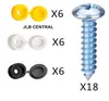 La tapa del tornillo es adecuada para tornillos de 3 mm a 5 mm, tapa decorativa, hebilla de tornillo, tapa de giro rápido, tapa decorativa