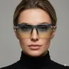 Nuevas Gafas de Sol de Moda Europeas y Americanas Sin Marco y de Marco Grande con Diseño Único de Cabeza de Leopardo, Gafas de Sol Unisex con Protección UV