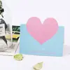 Tarjeta de felicitación de amor creativa Tarjeta de mensaje de bendición para el Día de San Valentín Tarjeta postal de enseñanza estilo coreano Tarjeta pequeña plegable escrita a mano