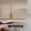 Colar Yuyu Nó de Corda Corrente Osso de Cobra Zircônia 5A Pingente Redondo Gota d'Água Simples Exquisito Estilo Francês Transmissão ao Vivo Comércio Exterior