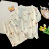Pijama Nuevo de Verano 2026 para Niñas, Bonito de Manga Corta y Shorts, Pijama de Algodón Nube, Conjunto de Verano para Niños Mayores