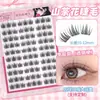 Pestañas Postizas Individuales Segmentadas Estilo Natural Japonés Simulación Gran Capacidad Rostro Desnudo Viaje Diario Persona Perezosa Camelia de Tres Pasos