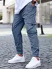 2025 Nuevos Pantalones de Chándal Pantalones de Correr Pantalones Casuales Cordón Cintura Elástica Pantalones Deportivos para Exteriores Correr Algodón Pantalones de Calle