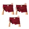 Roupa Íntima Boxer Masculina Huajie Long Ano do Zodíaco Vermelho Nova Estampa Boxer Vermelho Respirável Tamanho Grande Dropshipping