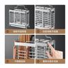 Soporte para Cucharas y Palillos de Gran Capacidad para el Hogar Estante de Almacenamiento Acero Inoxidable Organizador de Palillos Jaula para Palillos de Cocina Soporte para Palillos Montado en la Pared