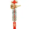 Dinheiro dos Cinco Imperadores Chineses Pingente de Cabacinha de Latão Decoração de Batente de Porta Pingente do Oficial Celestial Bênção Nó Auspicioso Chinês para a Porta Principal