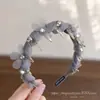 Diadema de estilo de cabello para la frente de caña alta 2026, versátil con dientes para un agarre antideslizante, diadema para lavarse la cara, colección de accesorios para el cabello para mujeres