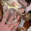 Nova pulseira de bambu chinesa estilo ins alto valor de cor pequena fresca simples curinga moda nacional criativa pulseira atacado meninas