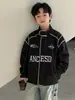 Chaqueta de Otoño para Niños 2026 Nueva Elegante Estilo Motociclista Ropa Infantil para Niños Mayores Chaqueta Deportiva de Primavera y Otoño Top