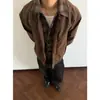 Vacaciones de Otoño e Invierno Conjunto de Dos Piezas para Hombre Chaqueta Acolchada de Alta Gama Atractiva Chaqueta para Hombre Marca de Moda Top de Cuadros con Solapa Cleanfit
