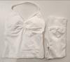 Conjunto Df de Pantalones Largos y Chaleco Más Vendidos de Amazon, Chaleco Deportivo de Cuello Halter de Nailon Mate de Alta Elasticidad Ultrafino