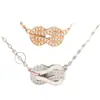 Transmisión en Vivo de Fábrica Dropshipping Collar de Casco de Caballo Fred Oro Rosa Completo Diamante Pulsera de Casco de Caballo Forma de 8 Oro V Versión Alta